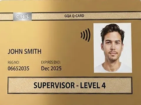 Level 4 – General Site Supervisor (Gold Card)